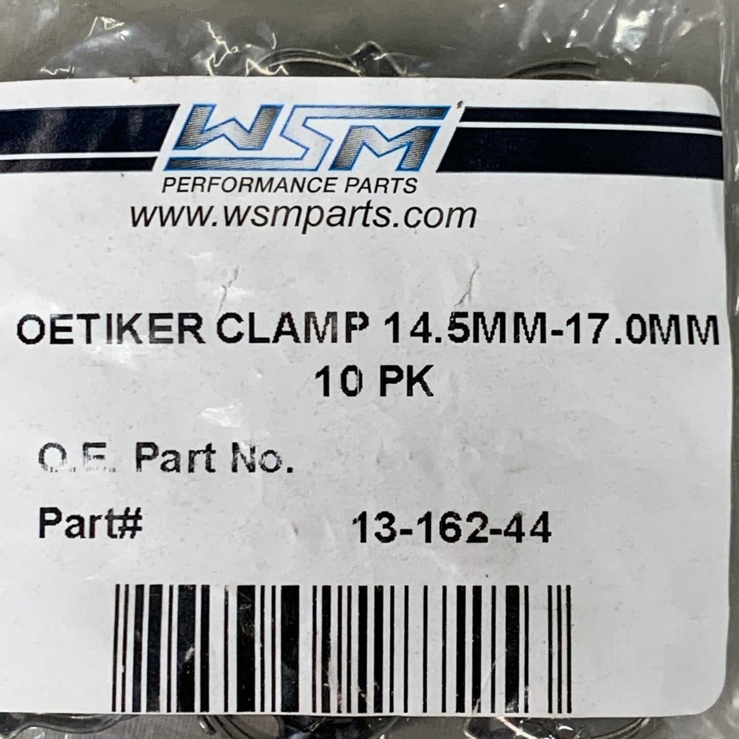 WSM 10 PACK! Oetiker Clamp 14.5mm-17.0mm Silver 13-162-44