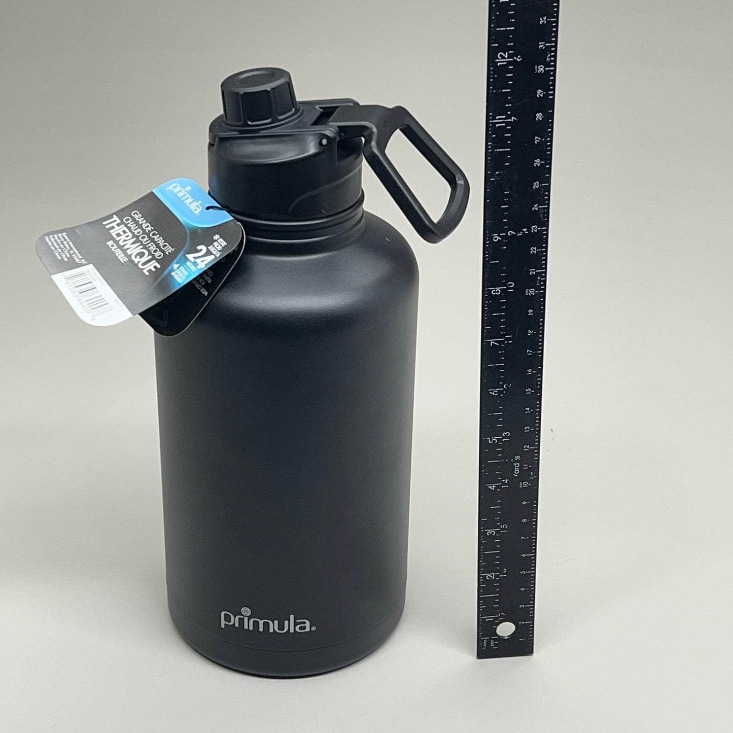 EPOCA Primula Large Capacity Hot or Cold Thermal Bottle 64 oz Black PHAE-64BK21