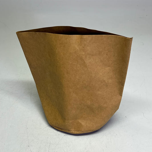 G.E.T (2 PACK) Washable Reusable Paper Bag / Bread Basket 6" Brown P-BAG6-T