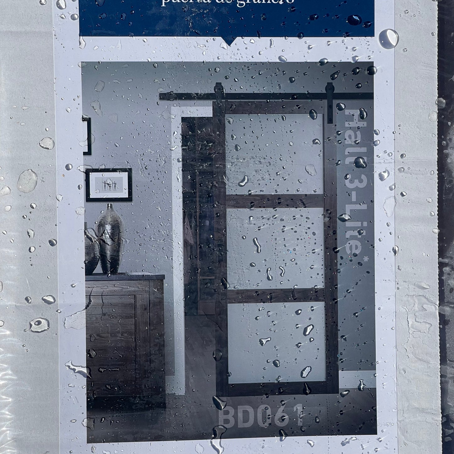 ZA@ Pallet of RENIN Hall 3-Lite Barn Door Kit BD061 (AS-IS)