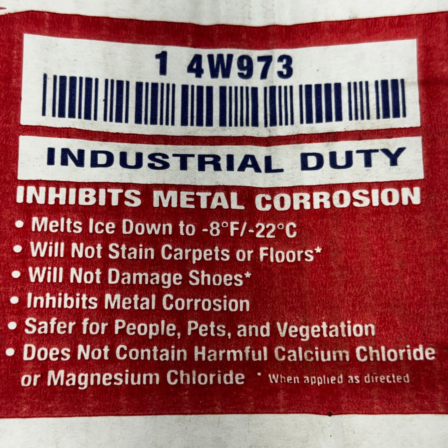 ZA@ ICE MELTER Carton Ice Melt, Granular -8 Degrees F, Blue 50 Lbs Blue 4W973 (New Other, Distressed Box) E