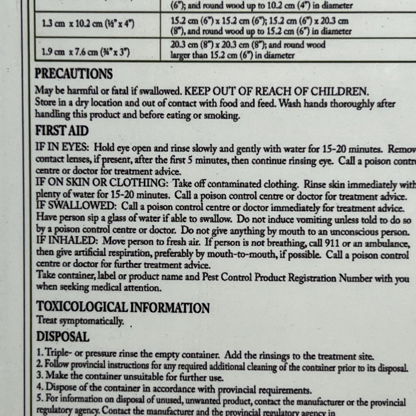 BOR 8 RODS (300 PACK) Wood Preservatives Protects Against Fungal Decay & Insects