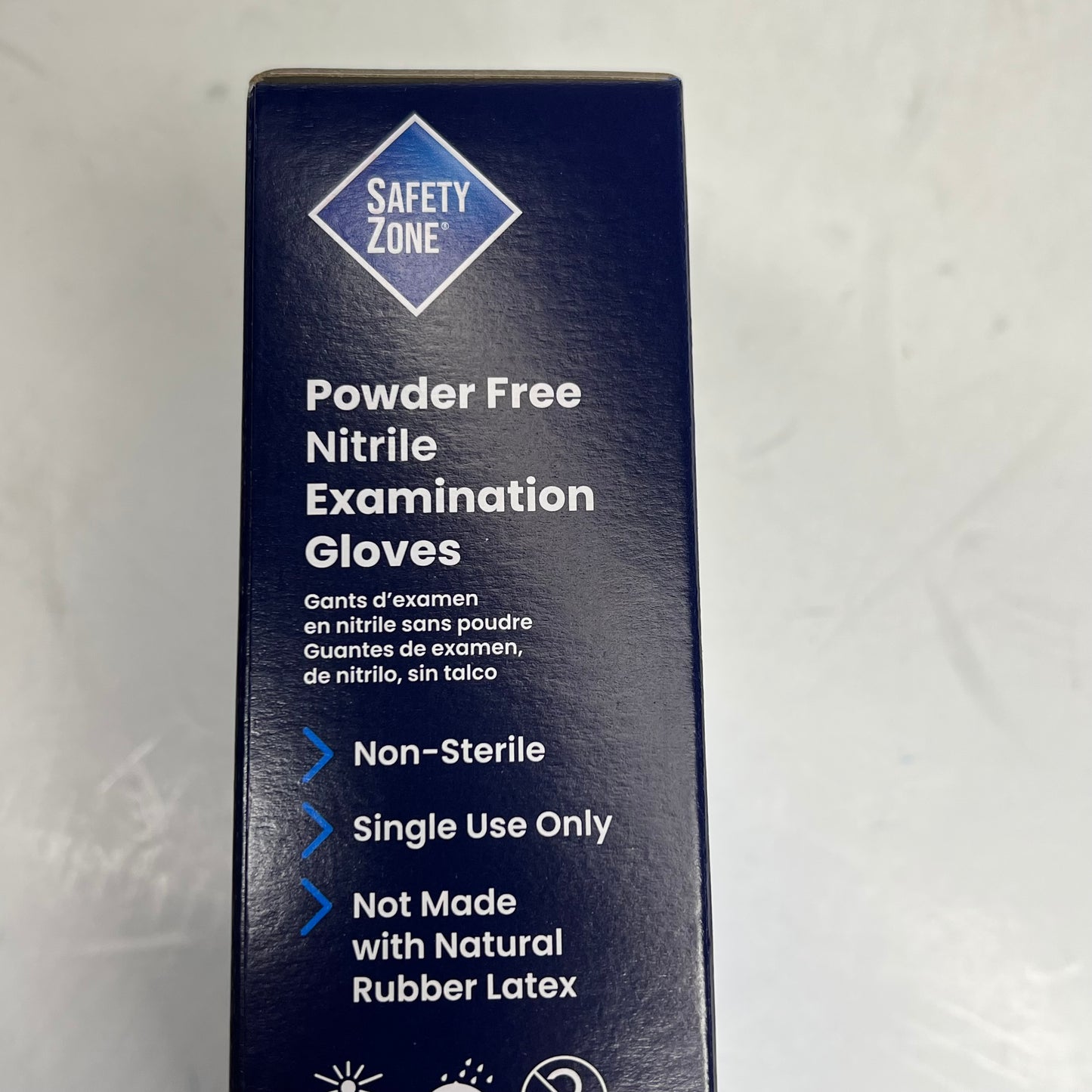 SAFETY ZONE (10 PACK, 100 EACH)  Powder Free Nitrile Examination Gloves Sz XL