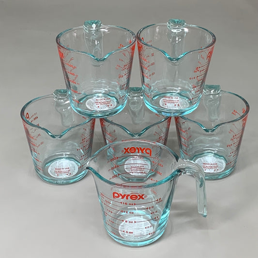 PYREX (6 PACK) Essentials 2 Cup Clear Measuring Cups 6001075 P1146275