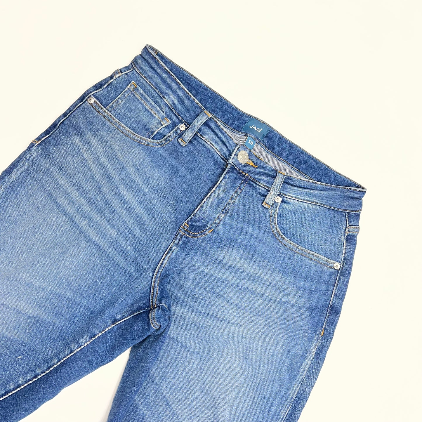 JAG Carter Girlfriend Jean Distressed Women's Sz 10/26 Light Wash J2874SAT307