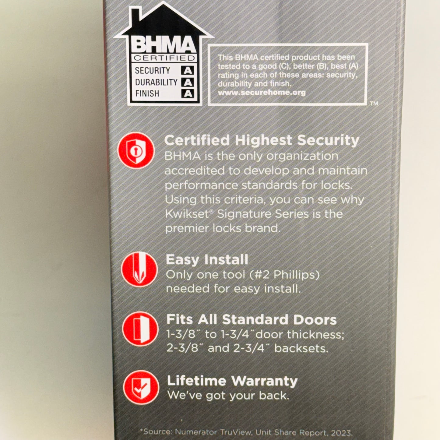 ZA@ KWIKSET Signature Series Bed & Bath Microban PISMO Matte Black 97300-930(New-Other)