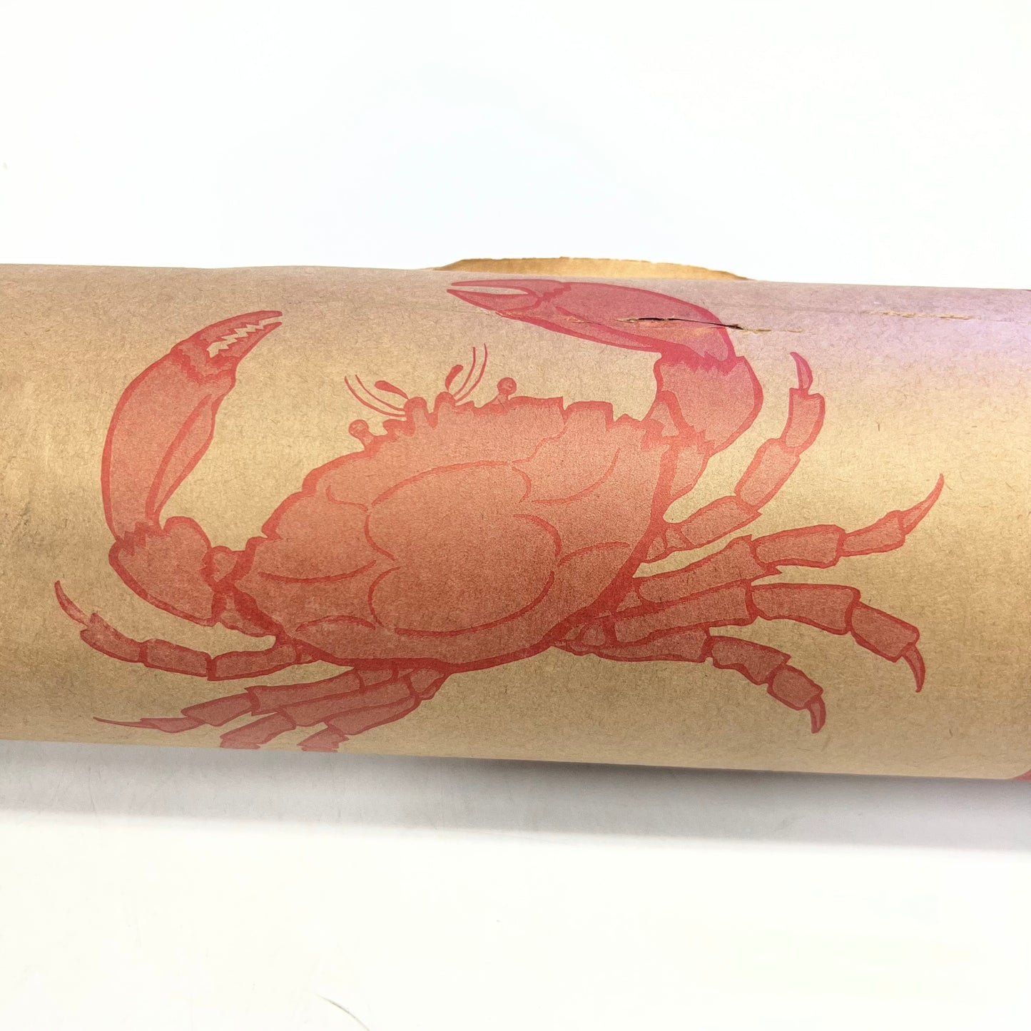 N. F. String & Son Paper Table Cover with Crab Pattern Sz 40"W 300'