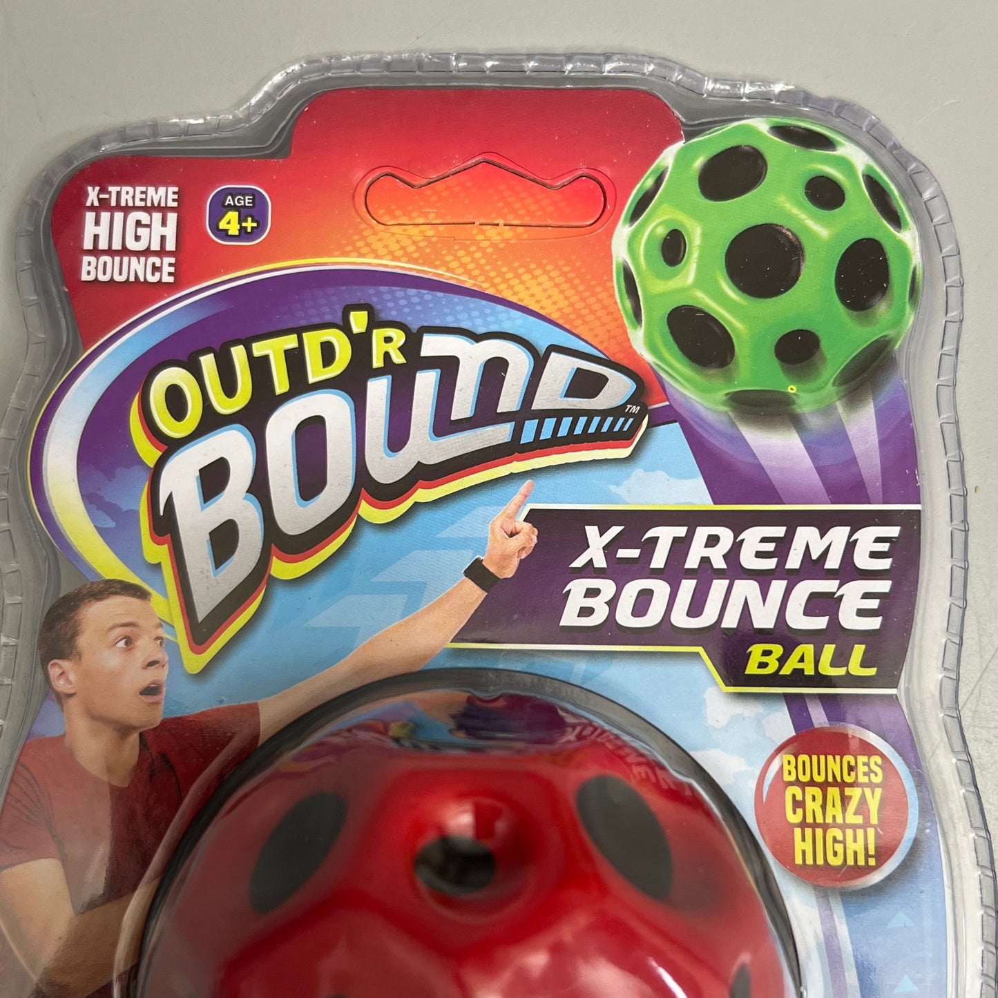 JA-RU OUTD’R BOUND (4 Pack) X-Treme Bounce Balls Assorted Colors 5131