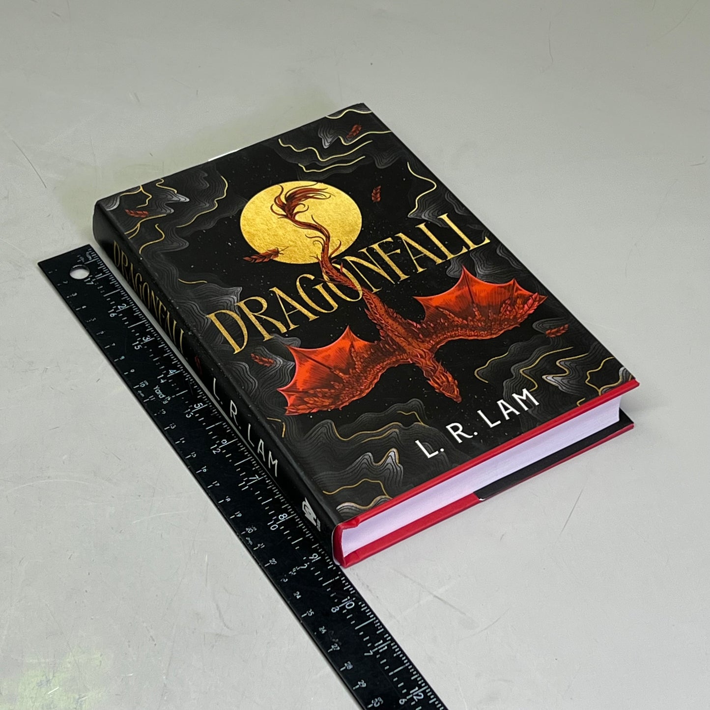 DRAGON FALL Fantasy Book 1 Of 2 Dragon Scales By L. R. Lam Hardback Book