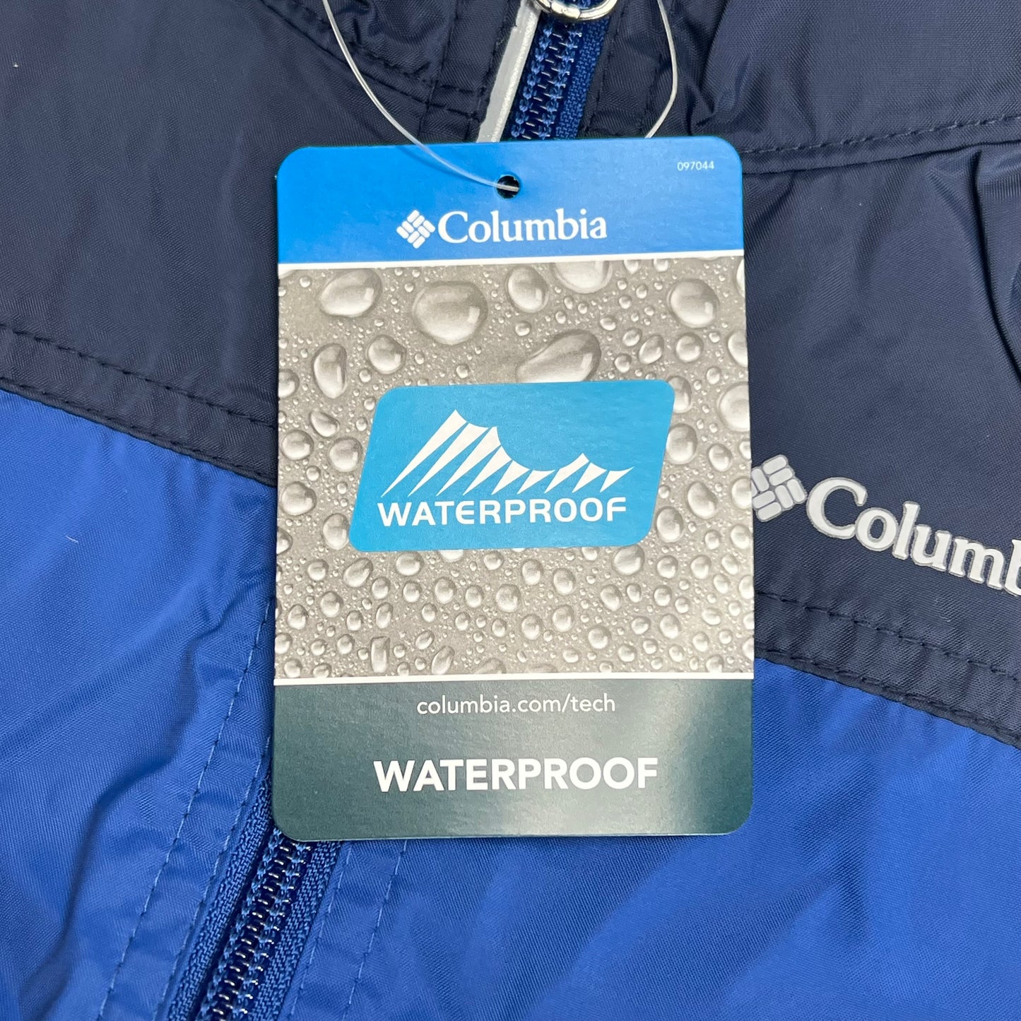 COLUMBIA Glennmaker Waterproof Rain Jacket Full Zip  Boy's Sz 3T Blue RD3416-436