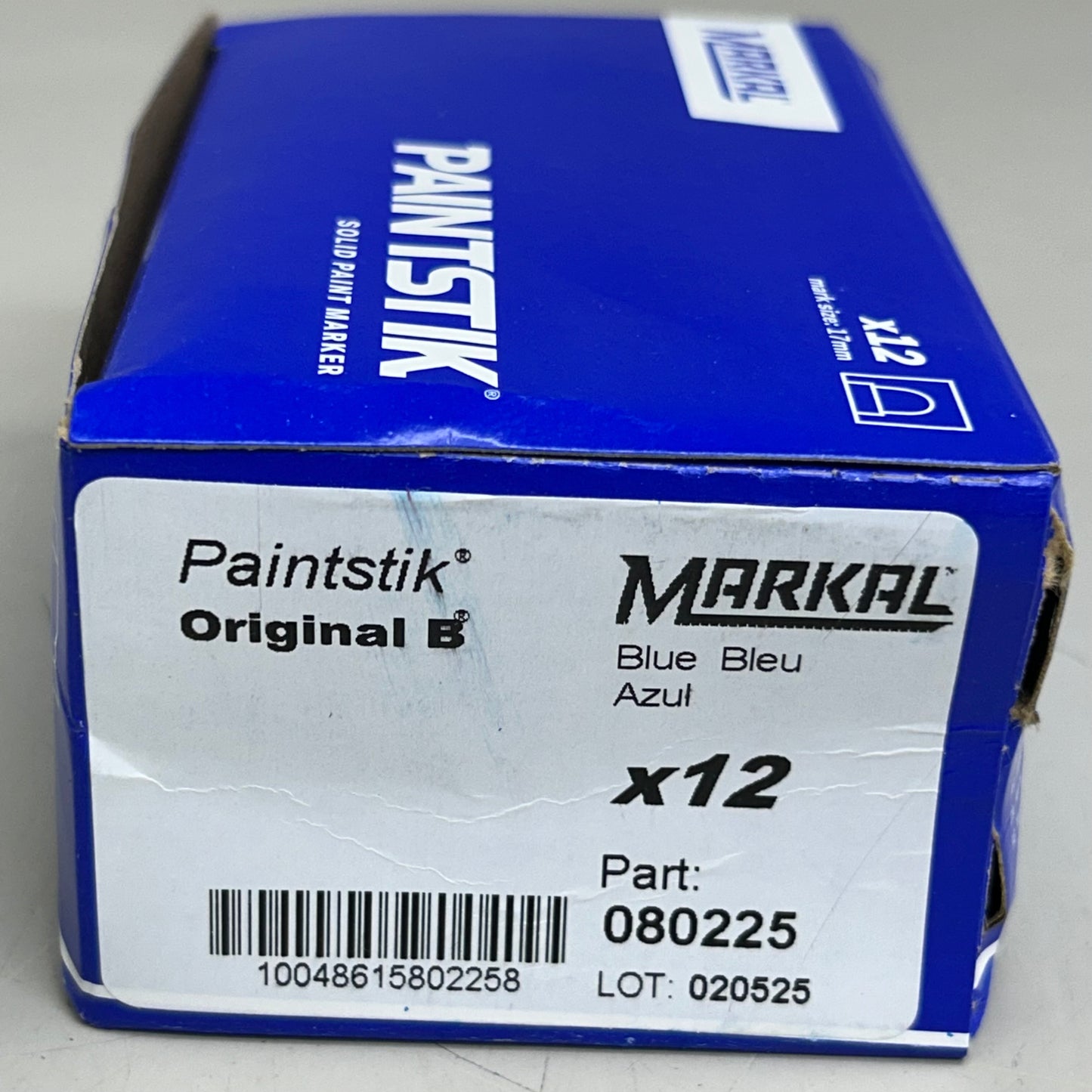 Markal (12 Pack) Solid Paint Crayon PaintStik/ Marker Blue (Slightly Distressed)