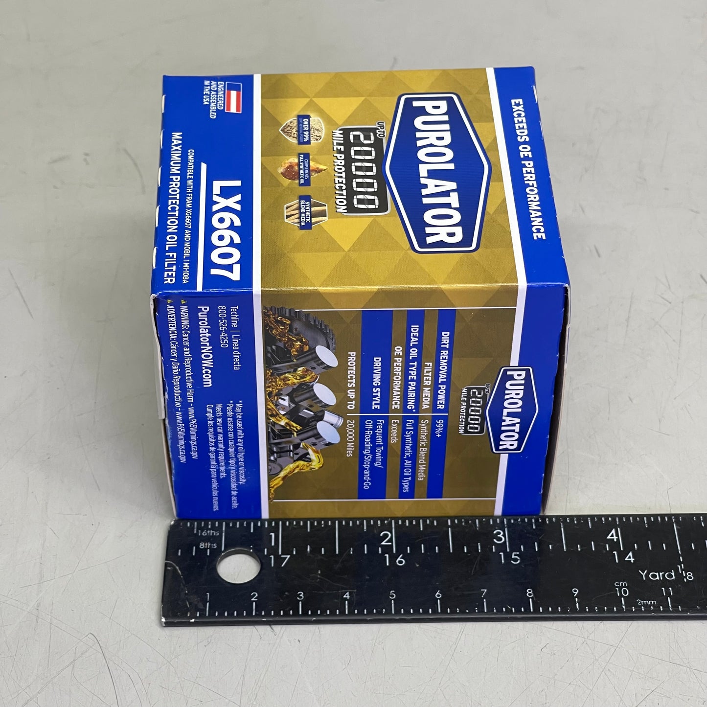 PUROLATOR (6 PACK) Maximum Protection Oil Filter 20000 Miles LX6607