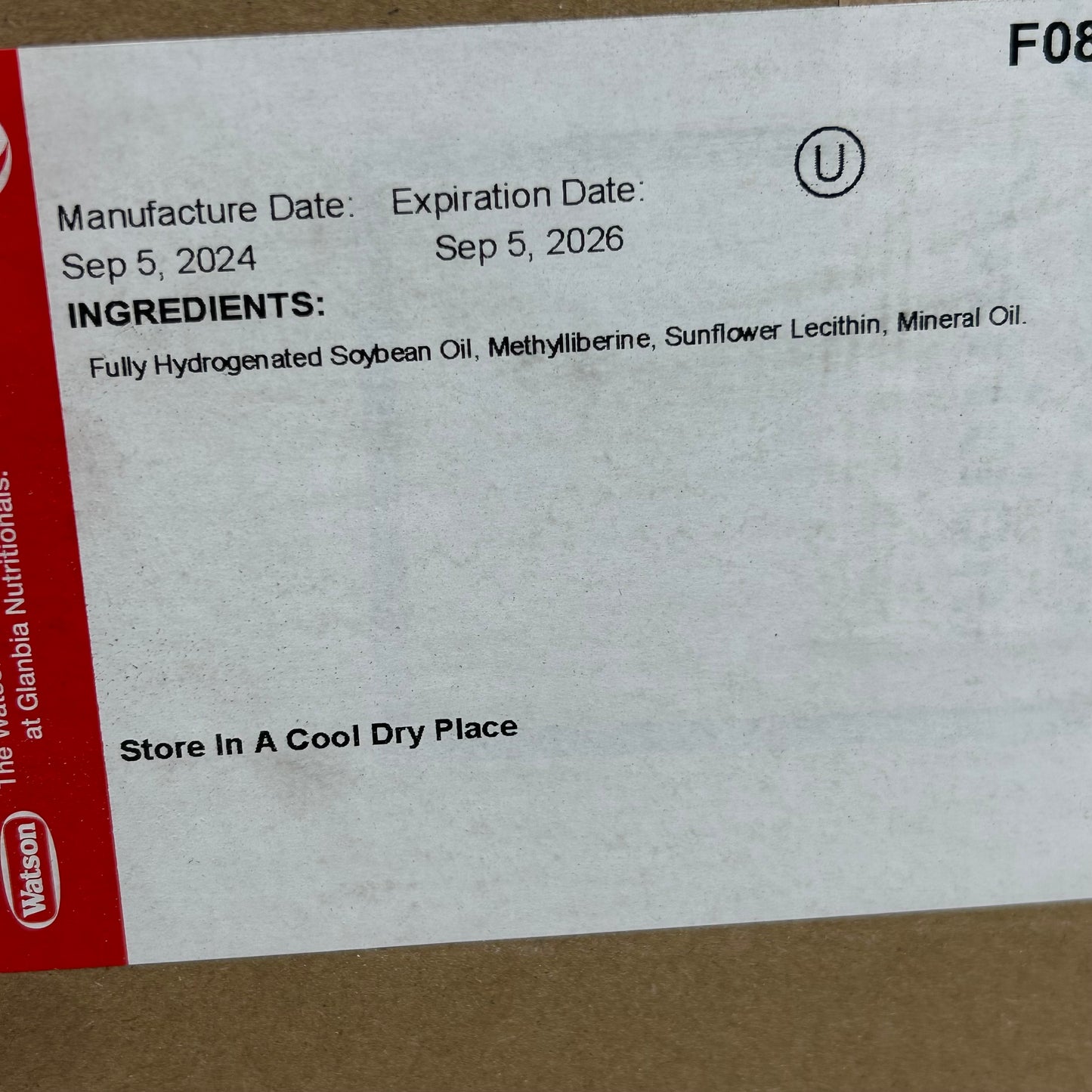 GLANBIA Methylliberine Supplement Powder  22lbs BB 09/26