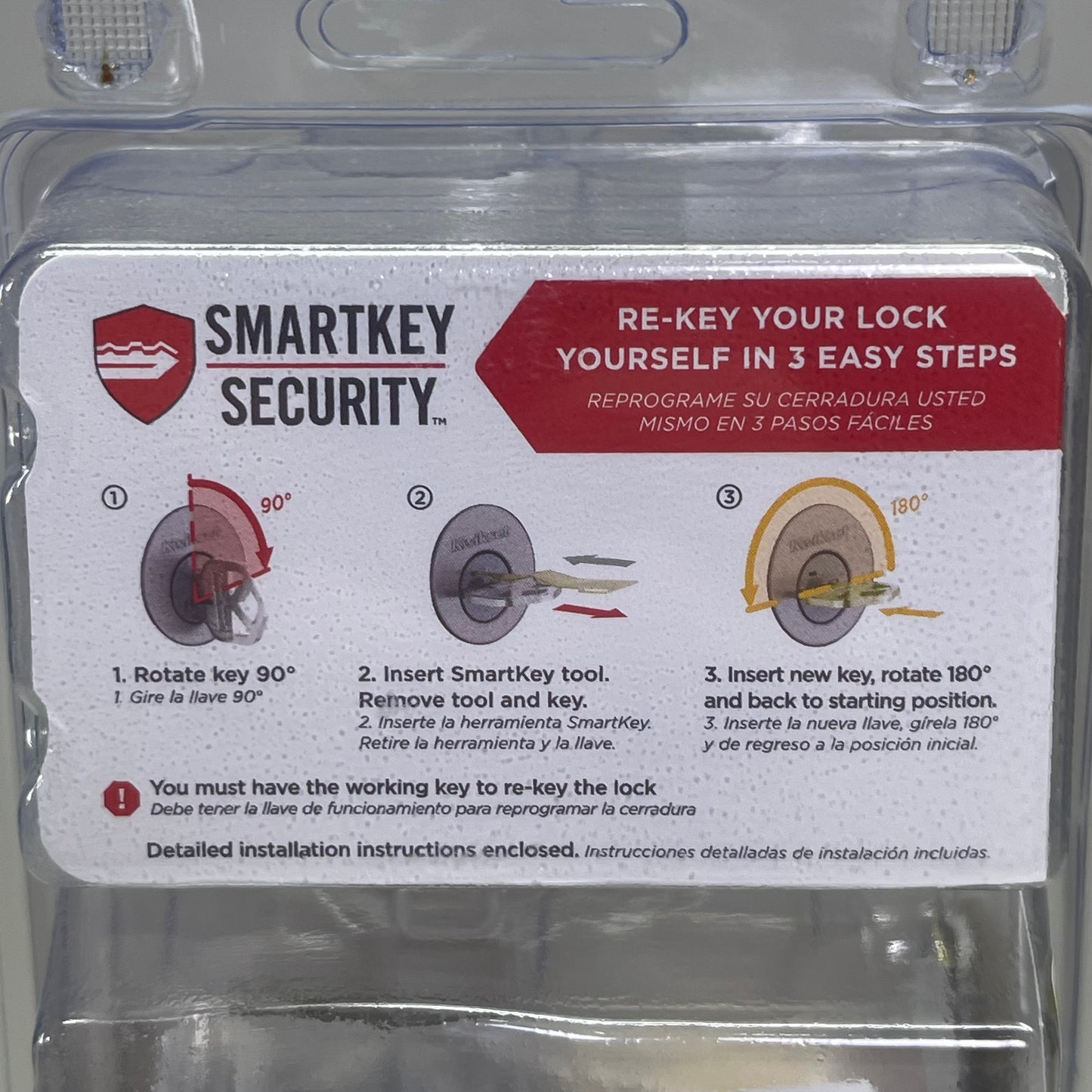 KWIKSET SmartKey Security Polished Brass Single Cylinder Deadbolt 96600-747