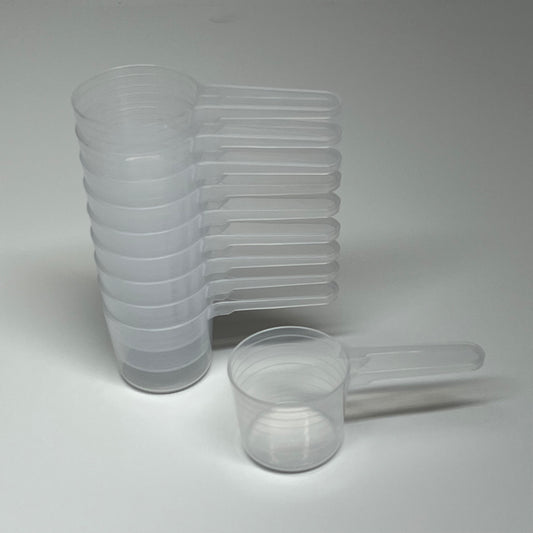 ZA@ (1670 PACK) Plastic Measure Powder Scoop  80ml  Clear