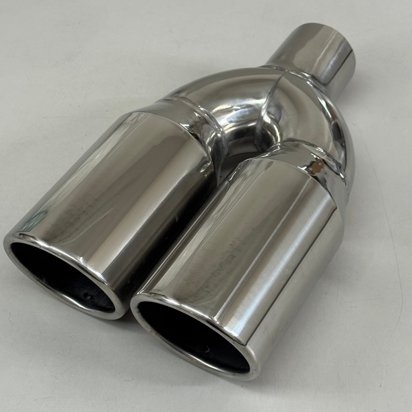 STREET STYLE  Polished Stainless Dual Exhaust Tip 12"Lx7.5"W SS026S