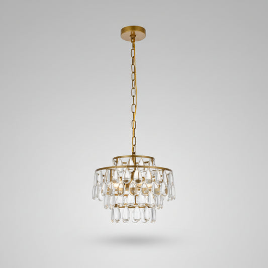 ROBERT WILSON CO. INC. Chandelier Elegant Lighting  14" x 10.5" Brass 1102D14BR