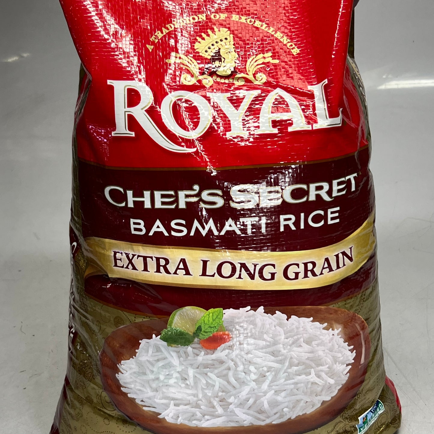ROYAL Chef's Secret Basmati Rice Extra Long Grain 40lb BB 06/27