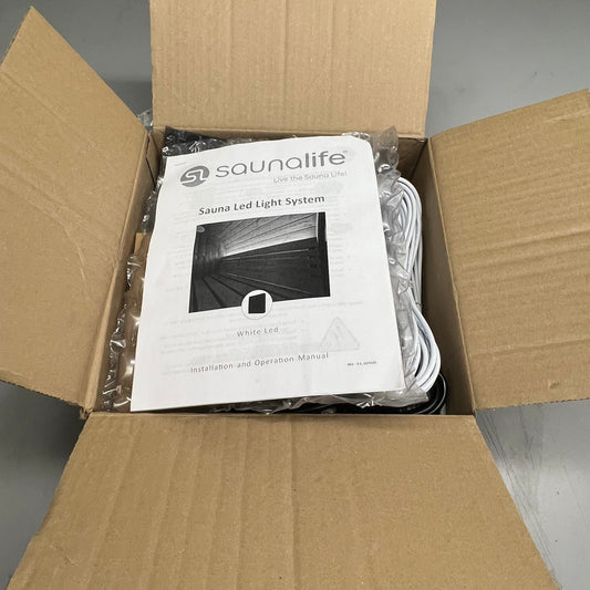 SAUNALIFE Sauna Led Light System White 2 5ft Light strands