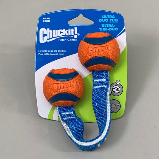 ZA@ CHUCK IT! Ultra Duo Tug Tough Dog Toy for Small Breeds 2-Ply Nylon Cord Handle 232101 D