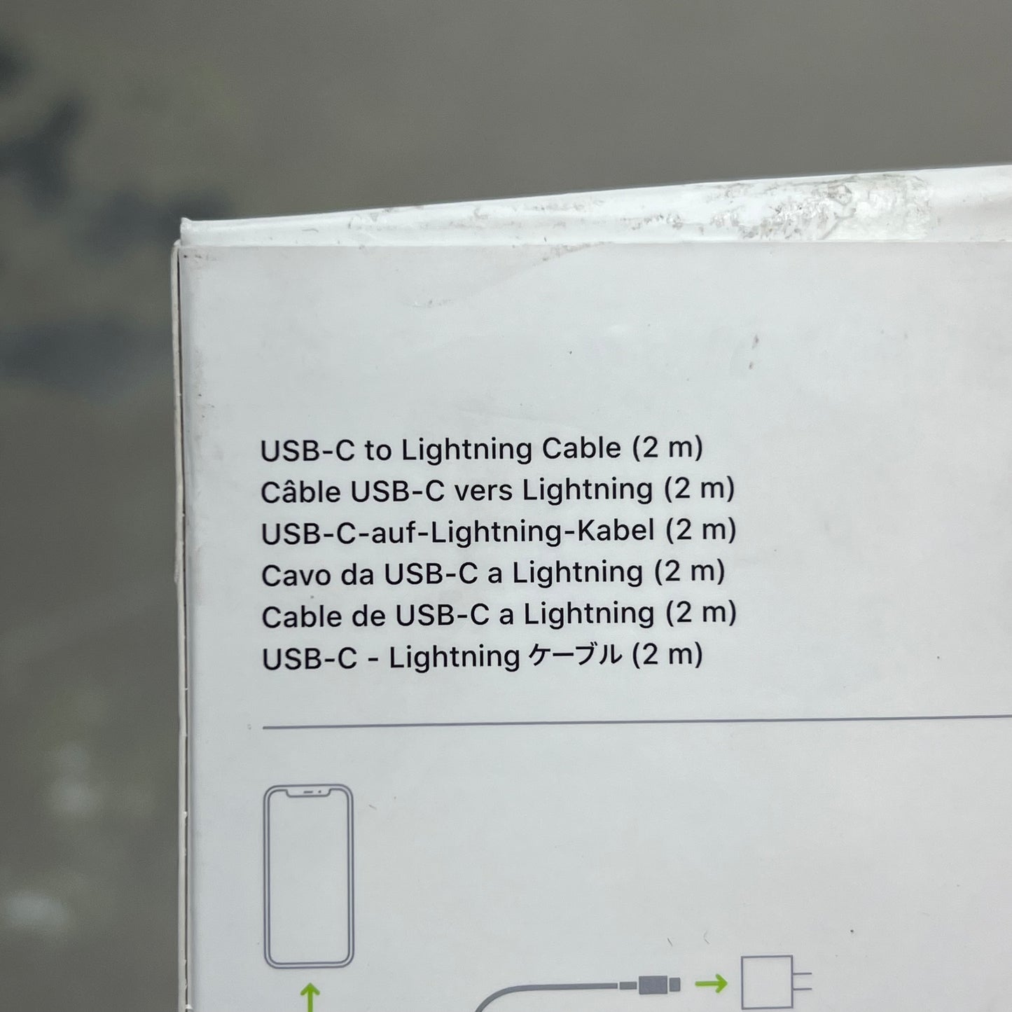 APPLE Fast Charging USB-C To Lightning Cable (2 M) White MQGH2AM/A (Return)