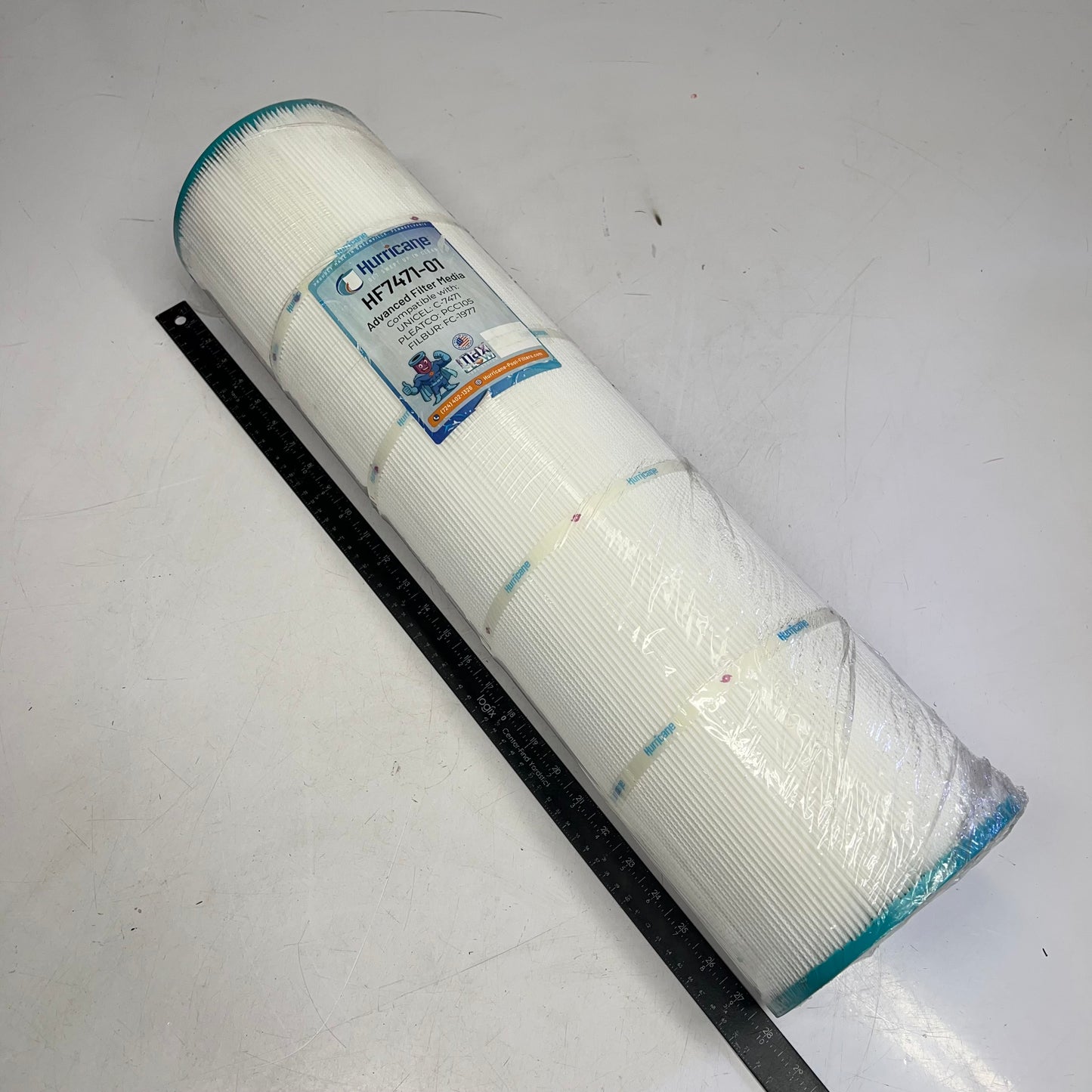 HURRICANE Advanced Pool Filter Cartridge For Outdoor Pool 26" HF7471-01 (As-is)