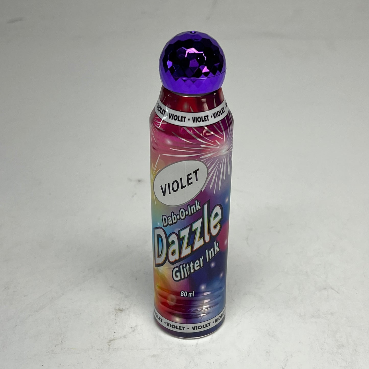 DAB O INK (12 PACK) Dazzle Shimmery Glitter Ink Bingo Dot Marker 80 Ml Violet A26