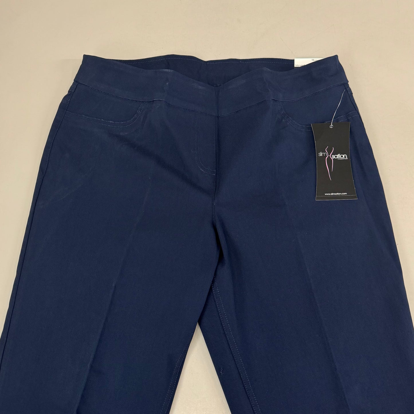 MULTIPLES Ankle Pants Petite Women's Sz 16 Midnight M48716PM