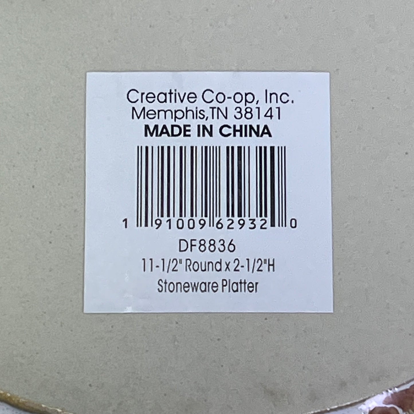 CREATIVE CO-OP Stoneware Bowl Reactive Crackle Glaze 11.5x2.5 DF8836