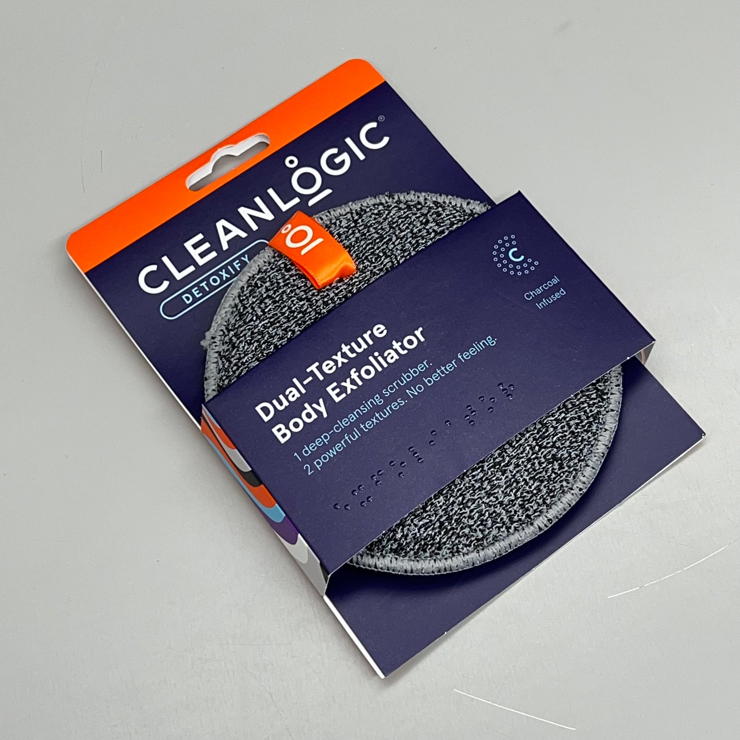 CLEANLOGIC (3 PACK) 30 Day Dual-Texture Body Exfoliator Charcoal Infused 1200220