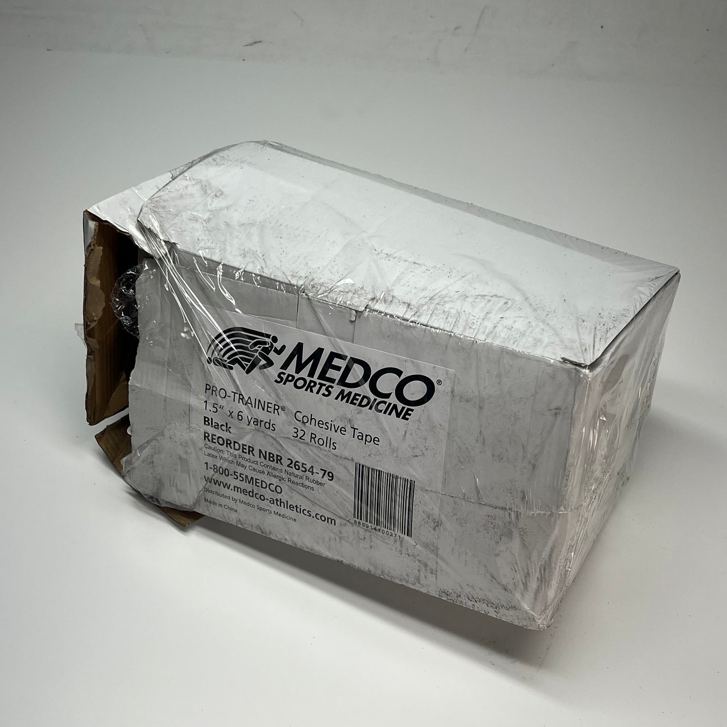 MEDCO Pro Trainer Self Adhesive Bandage Wrap 1.5"x6yds Black 2654-79 (As-Is)