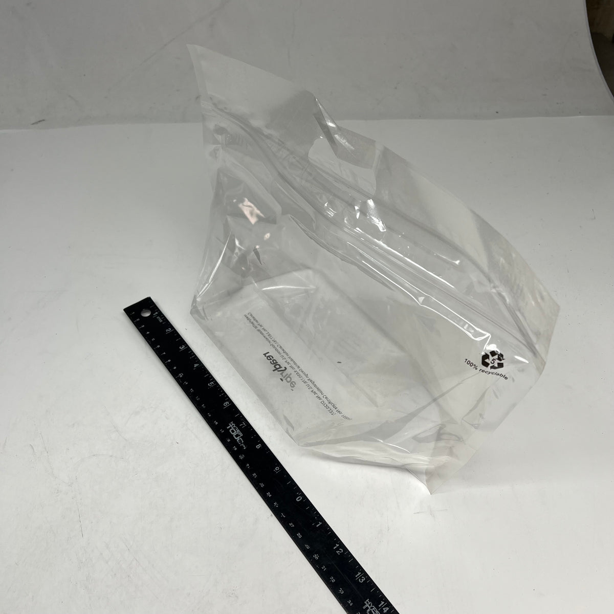 ZA@ RIPE READY Large Box Of Fruit Packing Ziploc Bags W/ Handles 15"x9" Clear