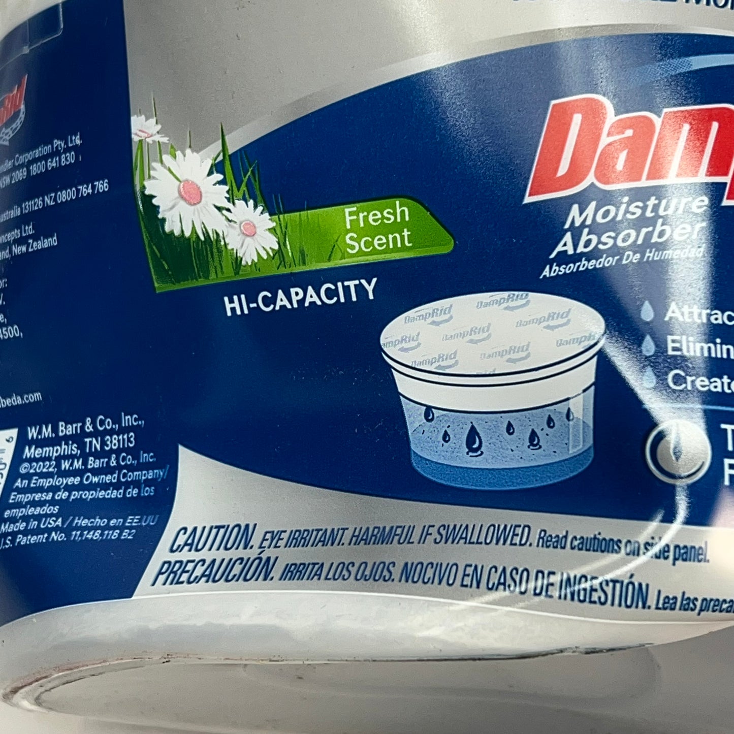 ZA@ DAMPRID (3 PACK) Hi-Capacity Moisture Absorber, Fragrance Free 2LB/15.5OZ A0663 (Damaged)