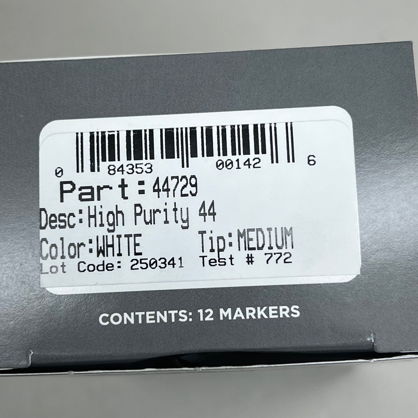 DYKEM (12 PACK) High Purity Paint Medium Tip Markers White 44729