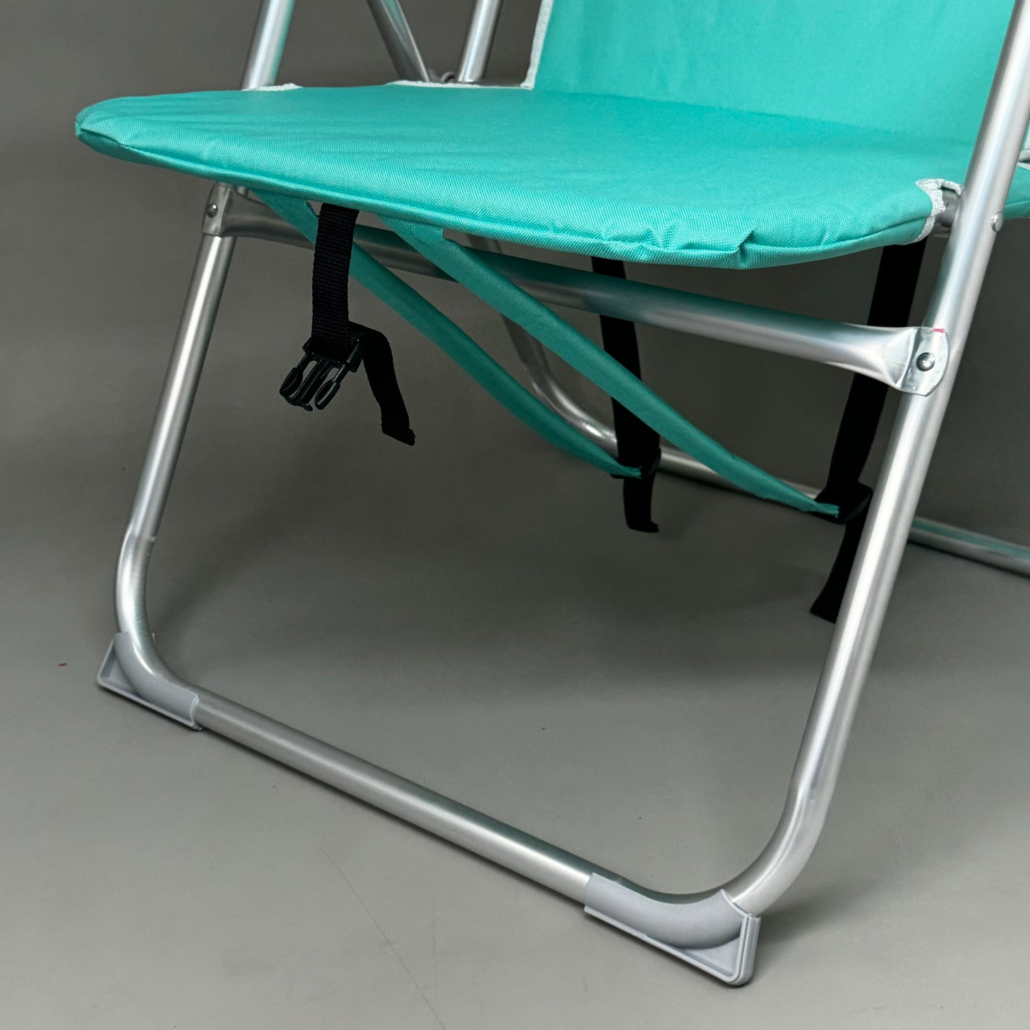 CARIBBEAN JOE 4-Position High Weight Capacity Beach Chair w/ Pillow Teal CJ-7779