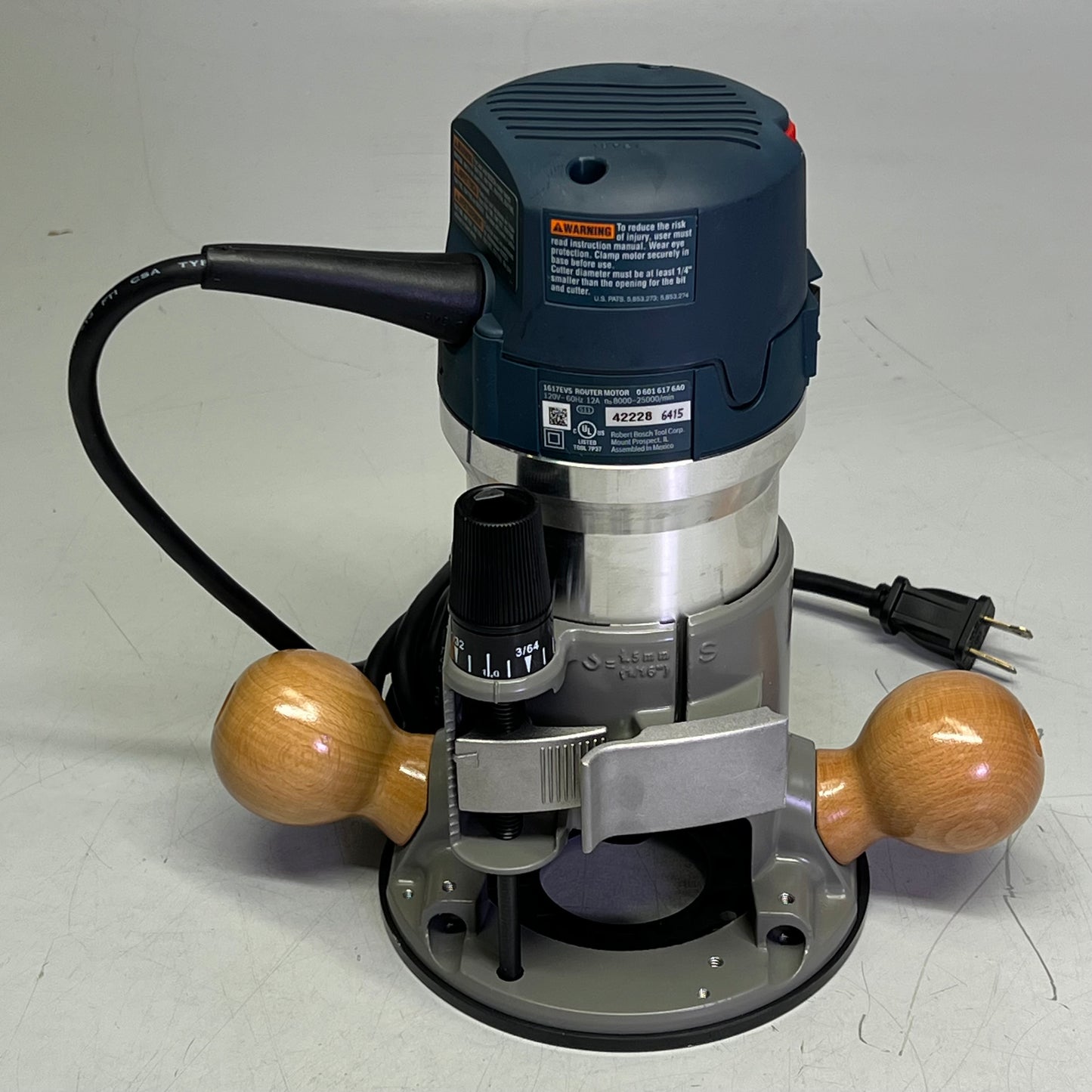 BOSCH Router Combo Pack W/ Hard Case 12 Amp 2-1/4 Horse Power 1617EVSPK