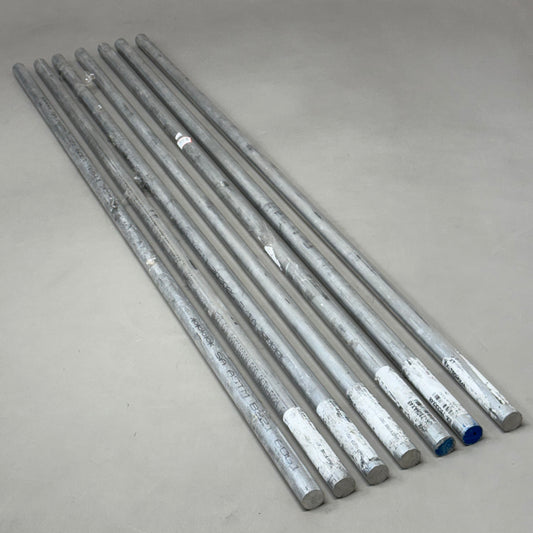 ZA@ KAISER (7 PACK) Select Next Gen Precision Rod Alloy 6061 Aluminum 1"x48" Silver EX-.75DIAX48