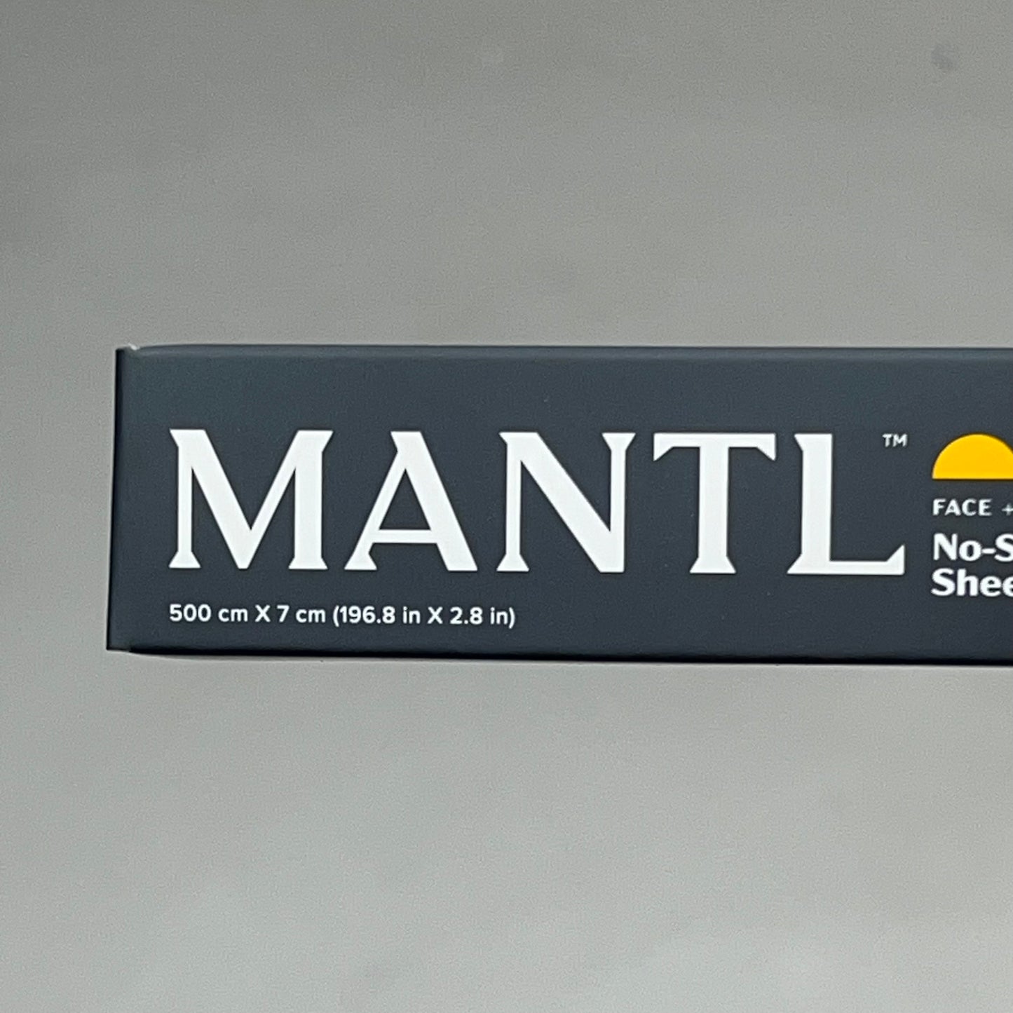 MANTL No-Shine Mattifying Sheets Made W/ Bamboo & Charcoal 196.8" X 2.8" Black