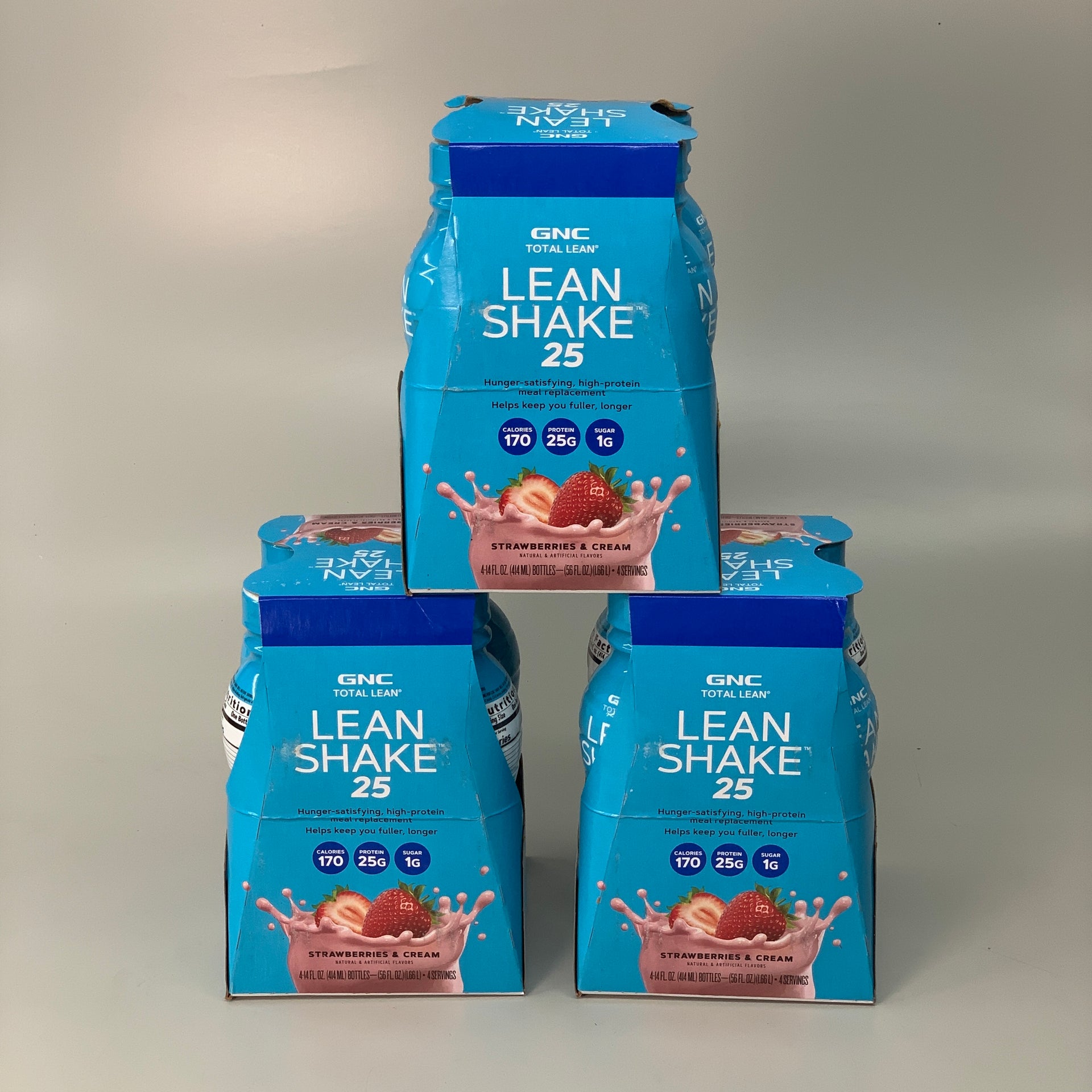 GNC Total Lean Lean Shake 25 - Swiss Chocolate - 12 Bottles