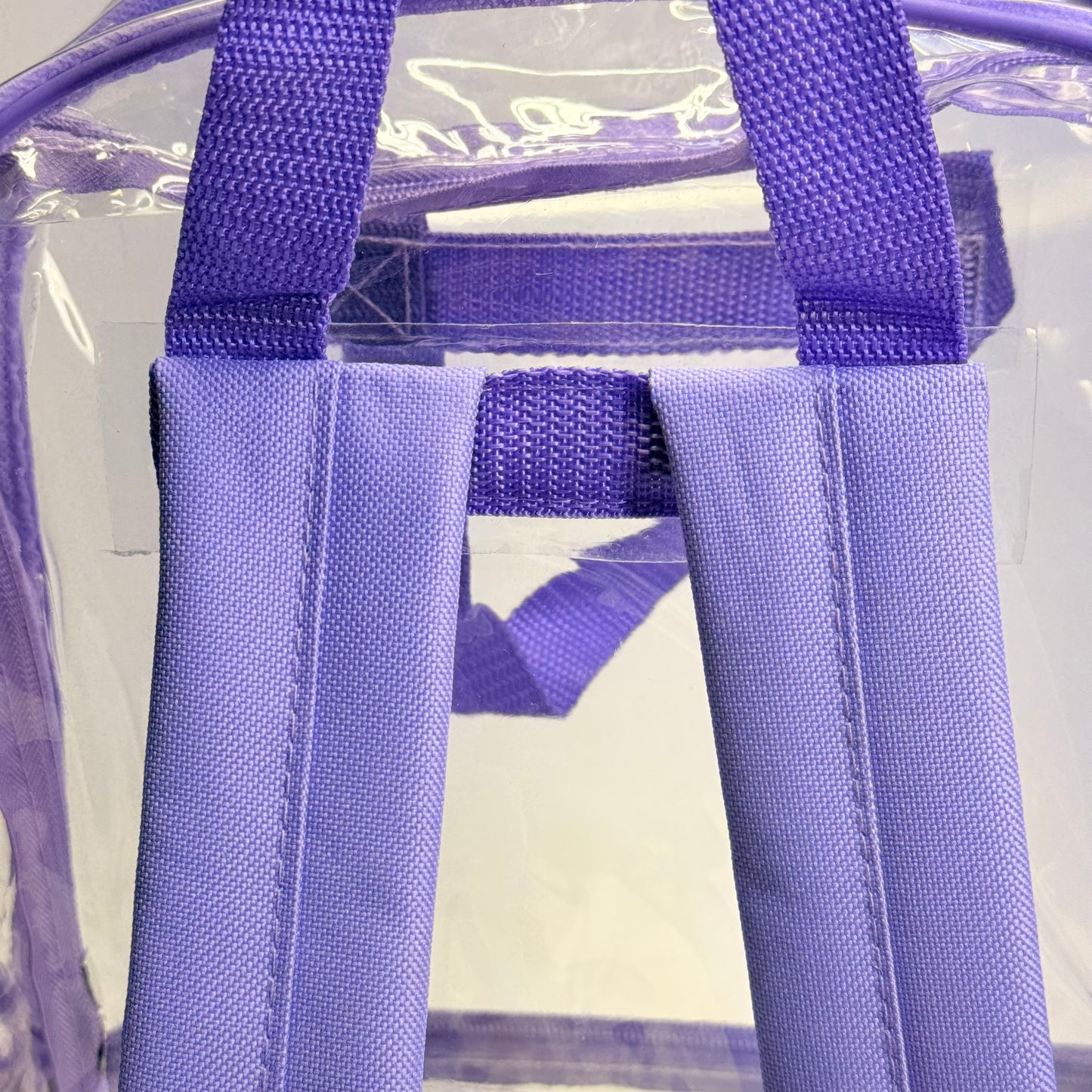 BWAP 17" Clear Plastic Backpack 17" x 12" x 6" Color Lavender BP1643