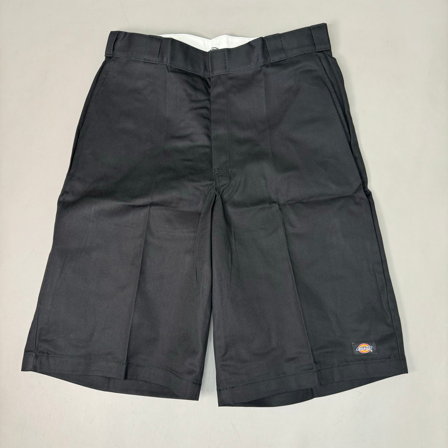 DICKIES Loose Fit Twill Work Shorts 13" Inseam Men's Sz 36 Black 42283BK