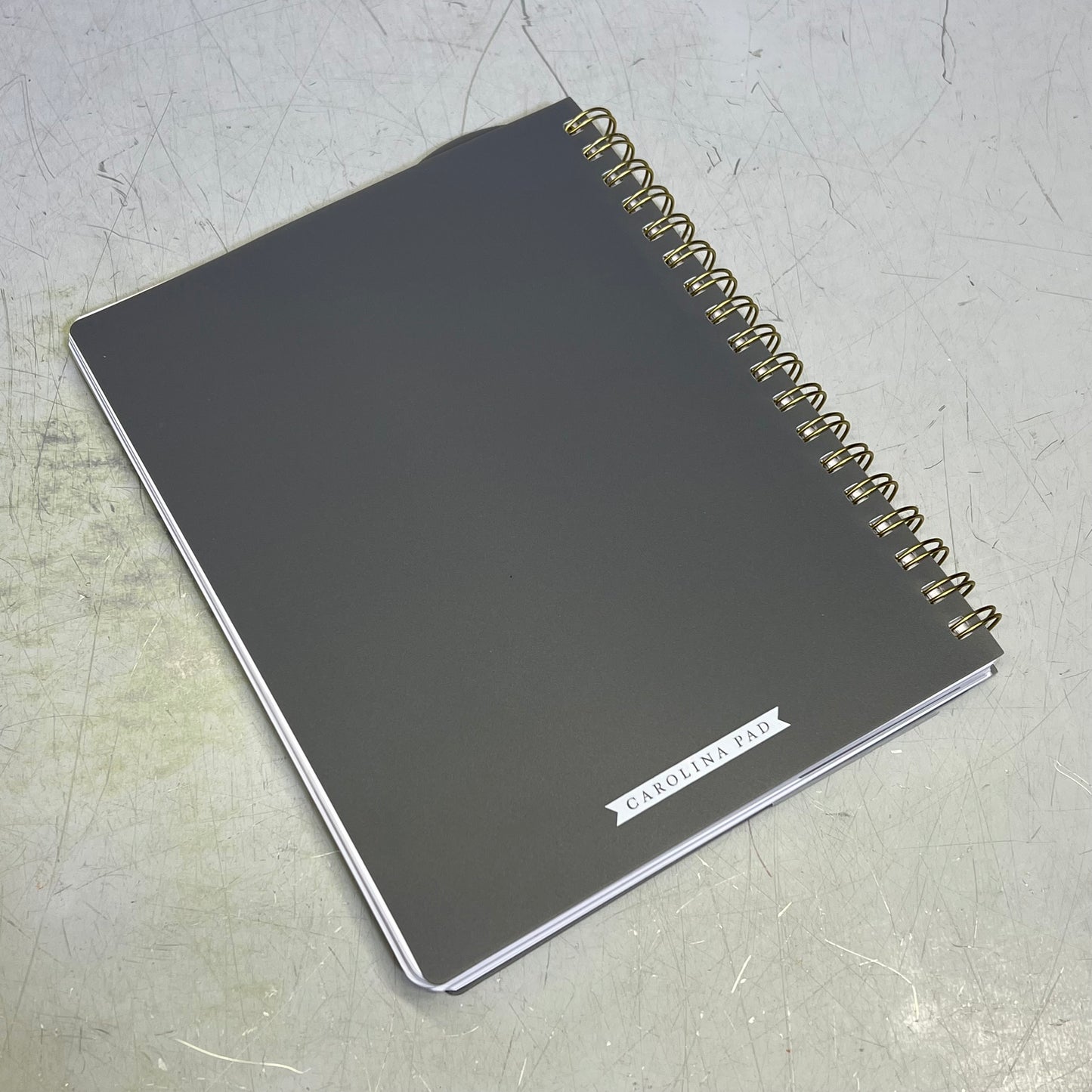 CAROLINA PAD Professional Spiral Notebook Executive Ruled 7.88" X 9.94"  Grey