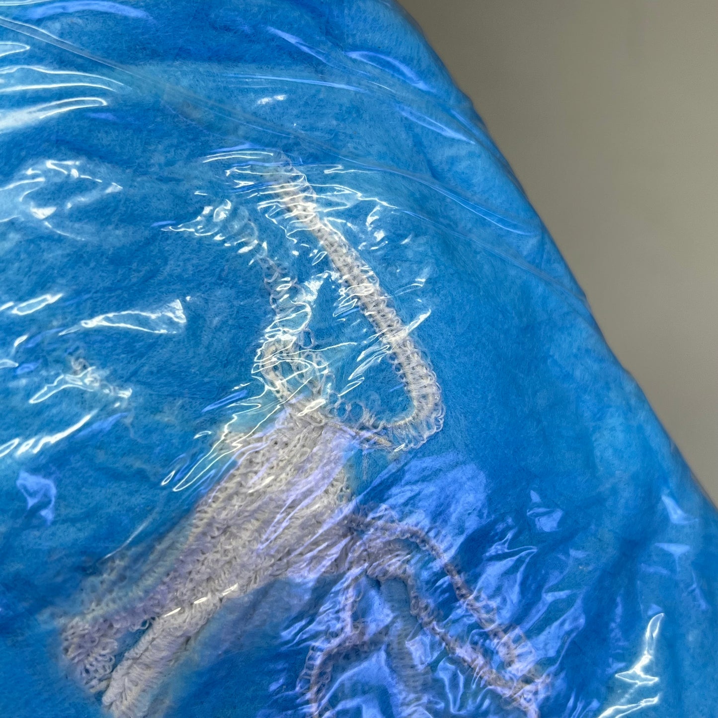 CELLUCAP (1000 PACK) Disposable Polypropylene Beard Covers 21" Blue BP4RBL