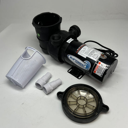 BLUE TORRENT Maxi Pump Dual Port Pool Pump 1.5 HP 2 Speed 110V MX215DNSBS