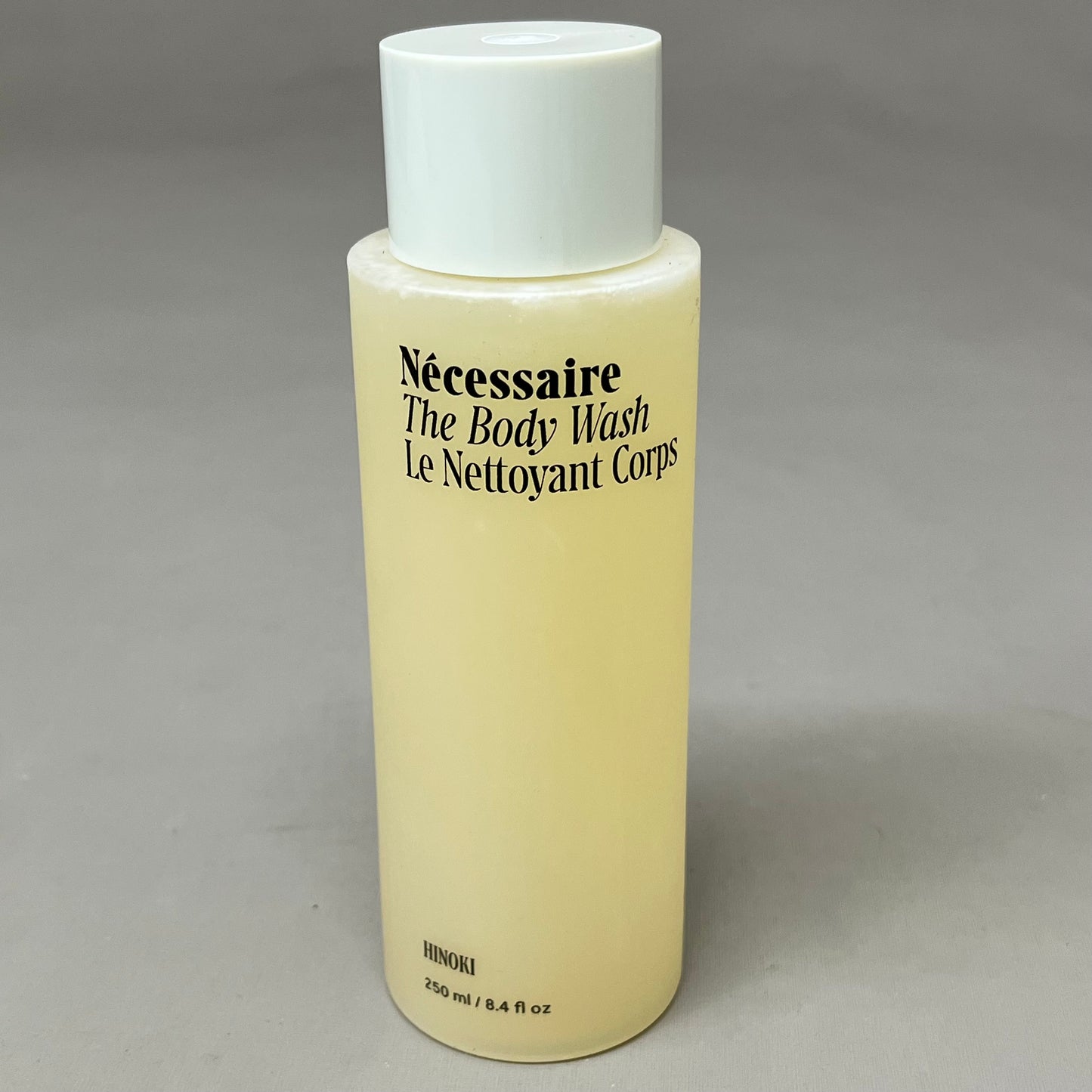 NECESSAIRE Body Wash 6%Exfoliating AHA/BHA/PHA Niacinamide Hinoki 8.4 floz As-is