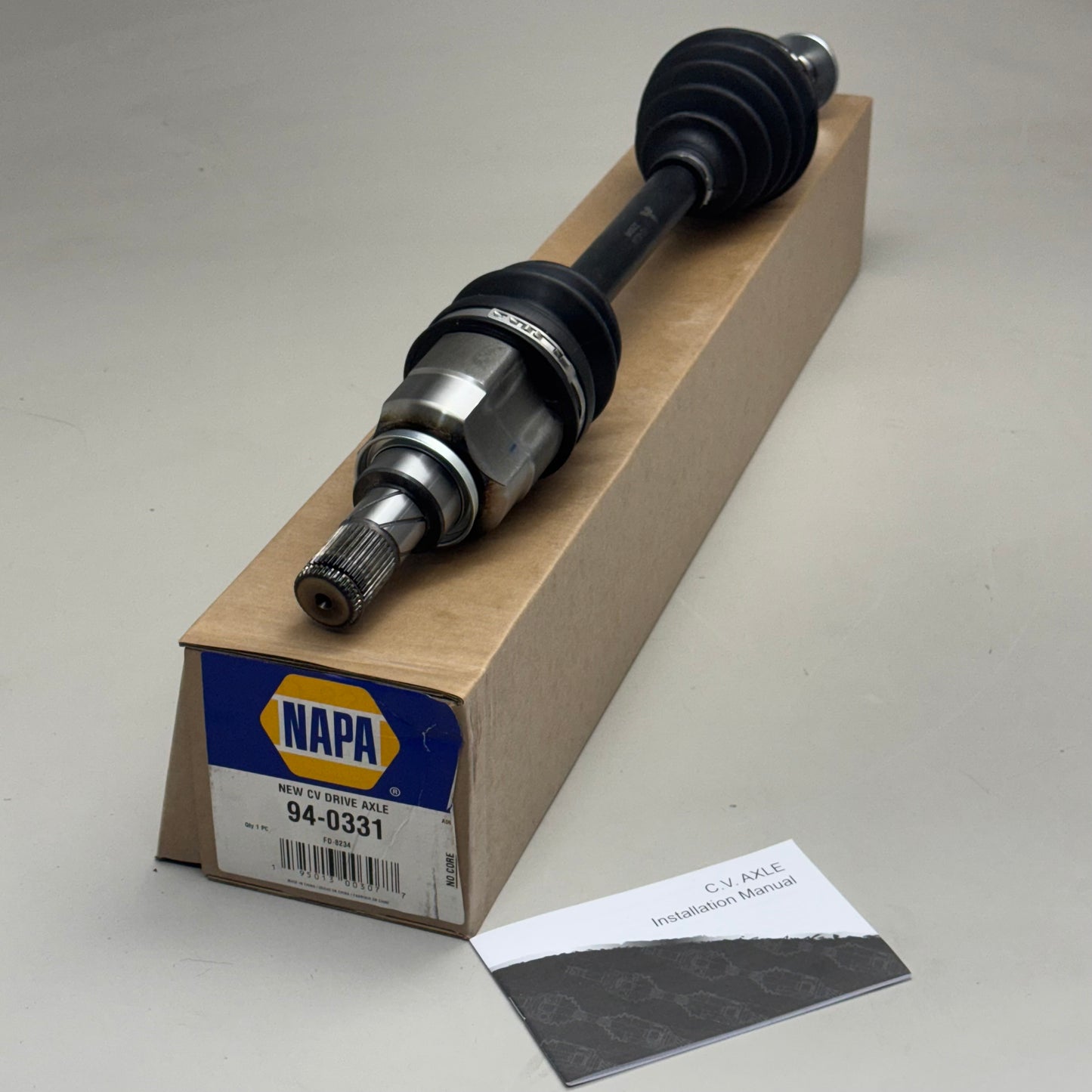 NAPA CV Drive Axle Grooved for Ford Focus 2012-18 FD-8234 94-0331