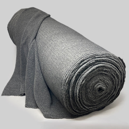 Z@ 41 YARDS of FLEECE! YAW LIAMY Huge Roll of Fleece Fabric / Material  60” W Sheepskin Grey (New) I