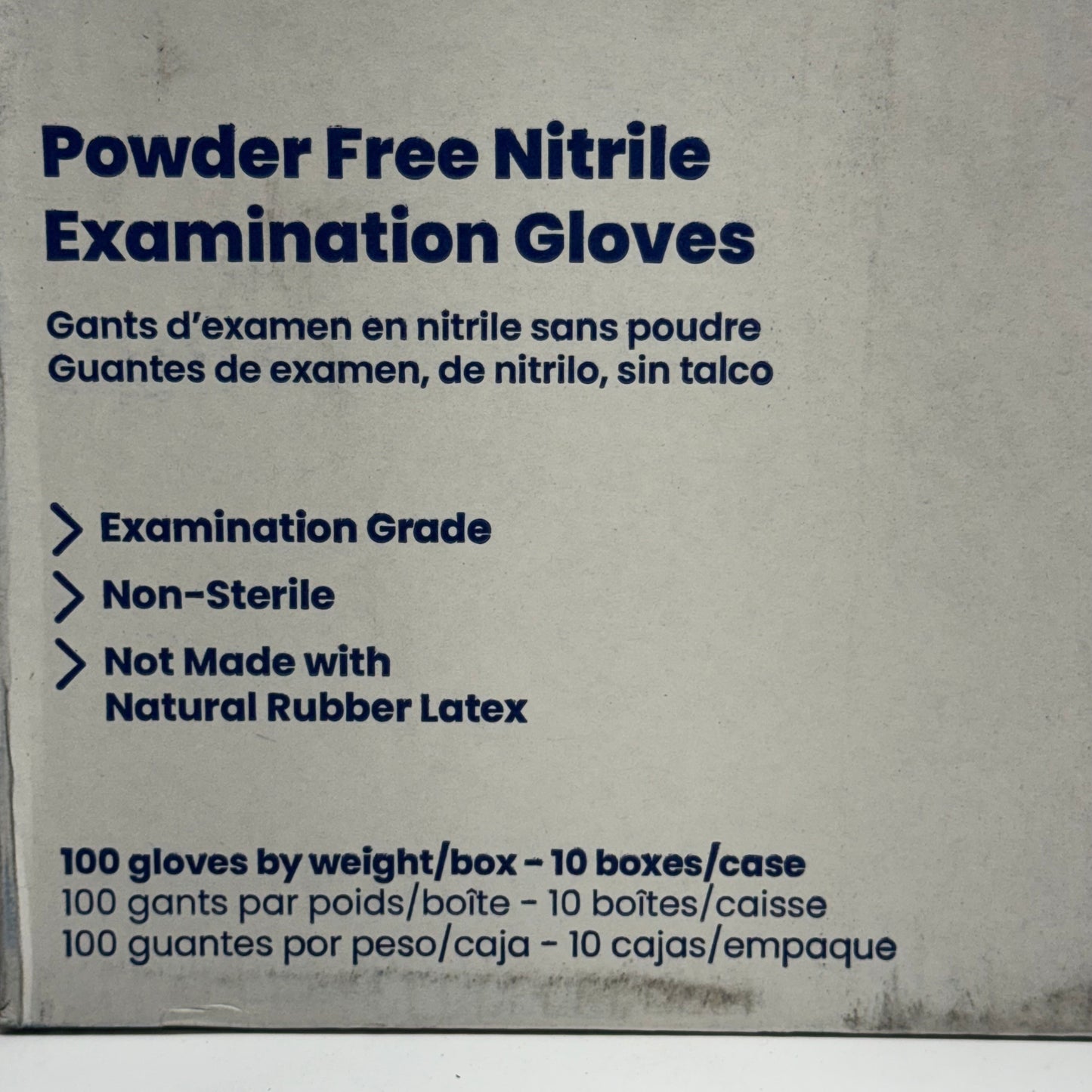 SAFETY ZONE (1000 Gloves) Powder Free Nitrile Examination Gloves Sz XL, Black GNPR-XL-BK