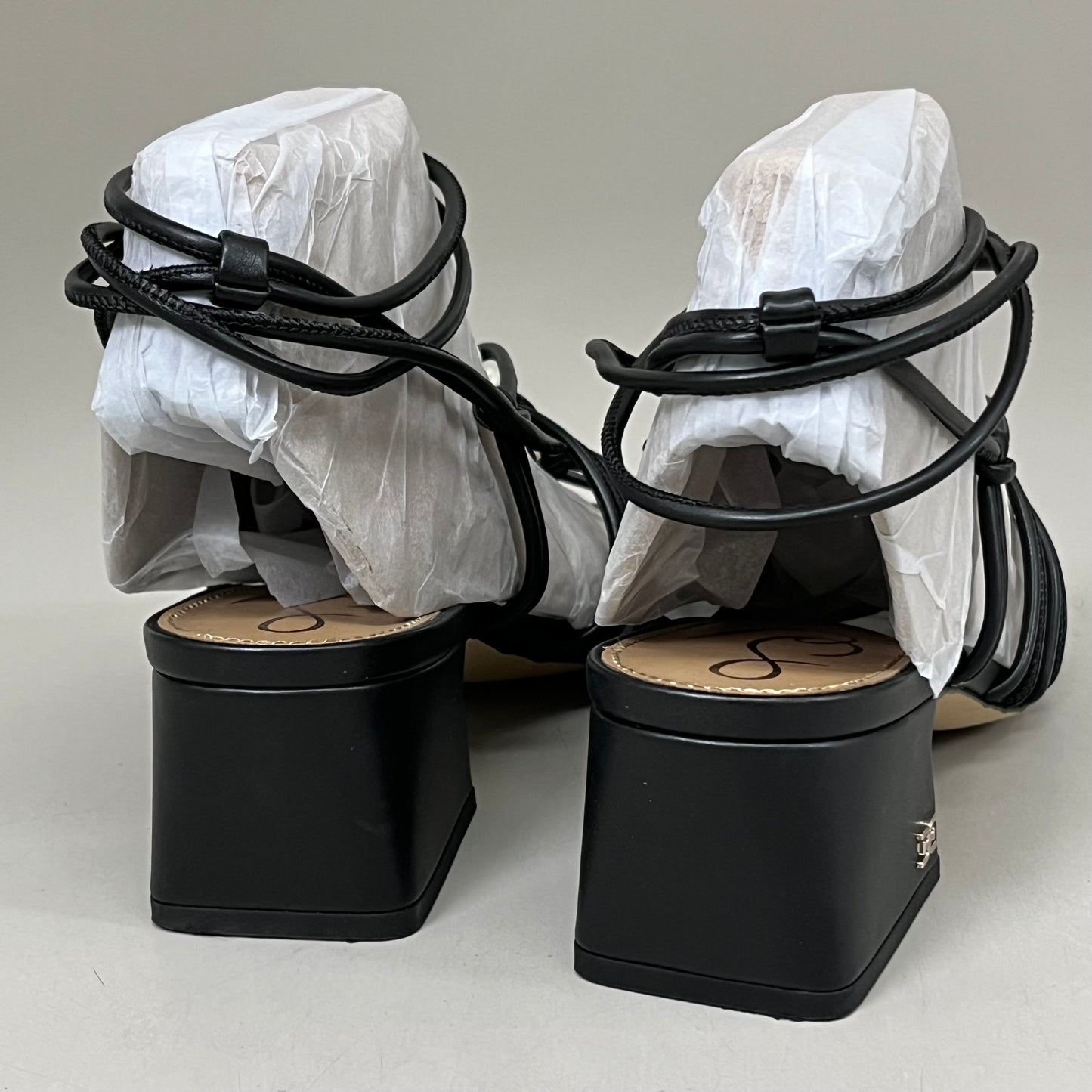 SAM EDELMAN Women's Westley Sandal Black Nappa Size 7 1/2