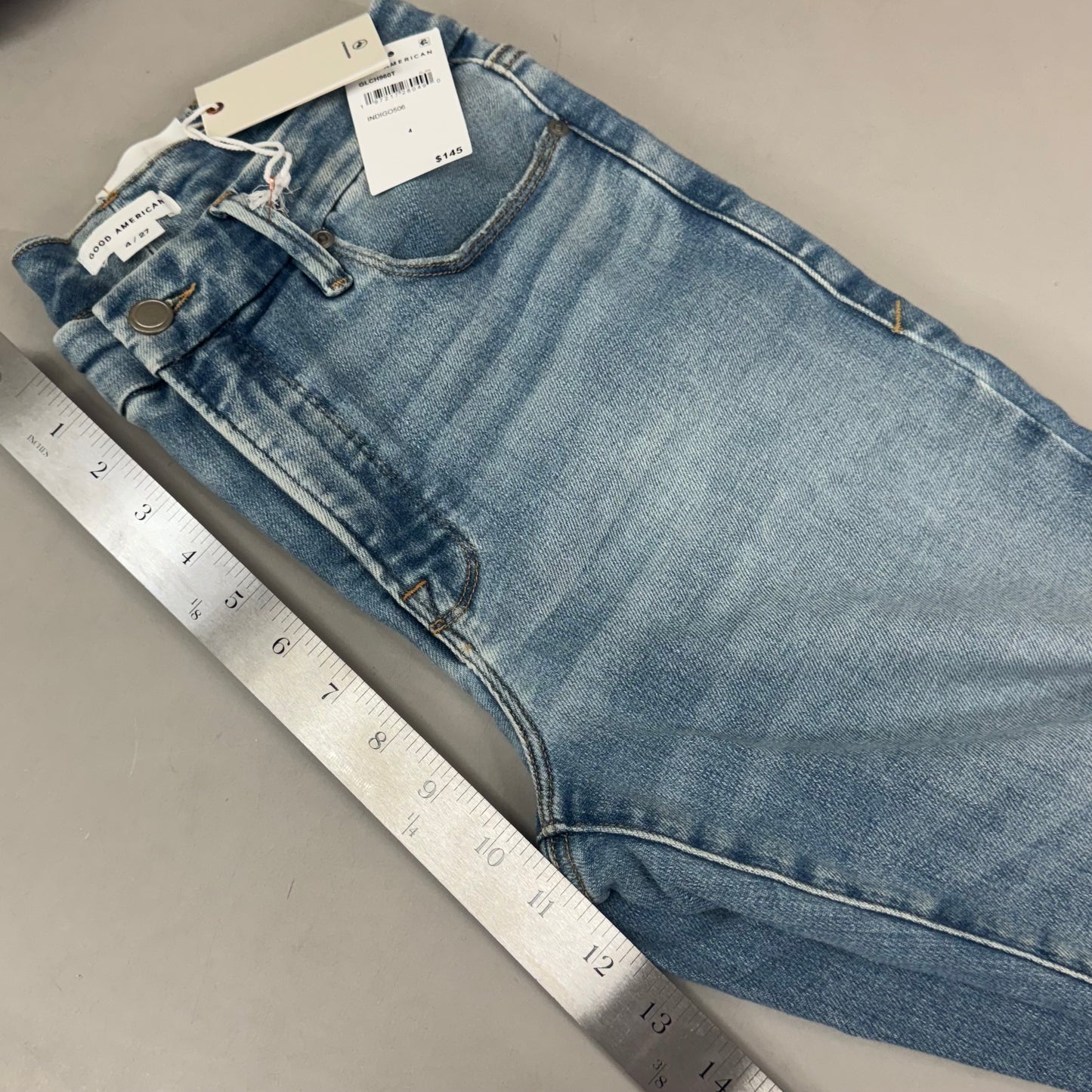GOOD AMERICAN Good Legs Extra Stretch Jeans Women's Sz 4 GLCH960T INDIGO506
